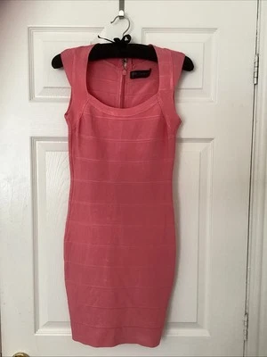 Celeb Boutique Stunning Ladies Pink Body Con Dress (Size L) - Image 1 of 4