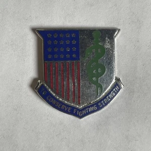 Authentic US Army Medical Department & School Unit DI DUI Crest Insignia 22M 8F - Picture 1 of 4