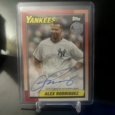 2025 Topps Series 2 - 1990 Topps Baseball Autographs Alex Rodriguez #90AU-AR... - Image 1 of 2