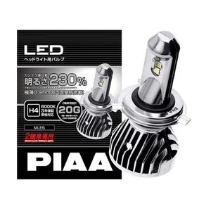Japan NEW PIAA Bike LED Headlight Bulb H4 6000K High1400/Low1000lm MLE6 - Picture 1 of 7
