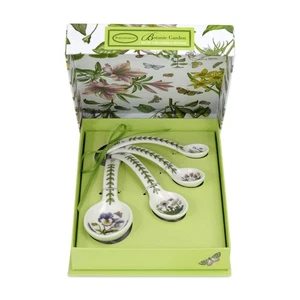 Botanischer Garten Porzellan Messlöffel, 4er Set - Blumenmotive, langlebig... - Bild 1 von 2