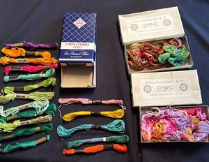 Lot Of  Strand Floss Mercerized Cotton Boilfast Dollfus-Mieg, Coats & Clark’s - Picture 1 of 10
