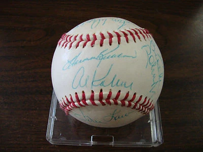 Autographed Baseball Harmon Killebrew Al Kaline Brooks Robinson Bob Feller +14 - Image 1 of 4