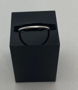 Sterling Silver Simple Mini Ring Plain Band Size 3.5 Womens Teens Minimalist 925 - Picture 1 of 4