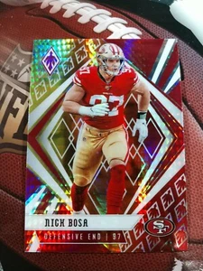 NICK BOSA 2020 Phoenix Fanatics Exclusive Fire Burst Prizm SAN FRANCISCO 49ERS - Picture 1 of 2