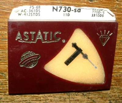 ASTATIC FOR TETRAD Stereo Record Needle N730sd for Tetrad 41 11D 31D, EV3310D 770DS PS68 S855-DS73