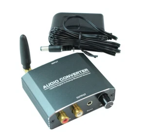 Convertidor de audio digital (Toslink o coaxial) a analógico con Bluetooth Recvr - Imagen 1 de 2