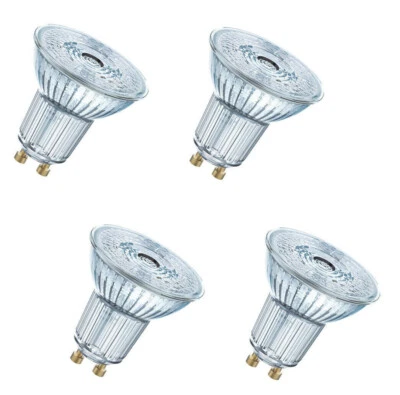 4x OSRAM LED PAR16 Spot 6,9W = 80W GU10 warmweiß 36° EEK:F (Spektrum A-G) - Bild 1 von 4