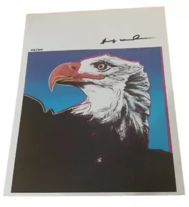 Andy Warhol Kunstdruck, Weißkopfseeadler - Pop Art handsigniert Echtheitszertifikat & Gutachten - Bild 1 von 14
