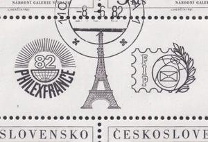 CZECHOSLOVAKIA 1982 SC#2390 USED 5K Sheet, Philexfrance`82 Pablo Picasso. - Imagen 1 de 2