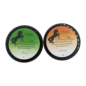 2 Jars of Shaving Soap (Lime, Orange) - by Matt Lindholm (Used) - Picture 1 of 2