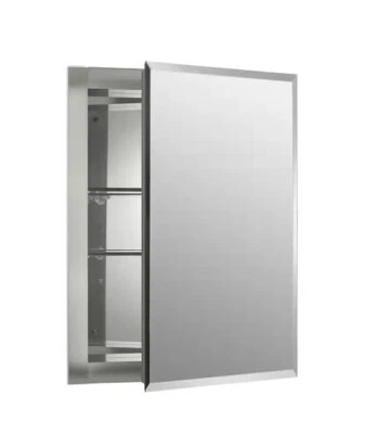 Botiquín KOHLER 16" X 20" puerta única empotrado sin marco espejado Foto 1 de 4