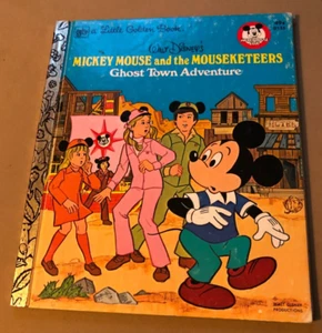 1977 A Little Golden Book:Walt Disney Mickey Mouse & Mouseketeers Ghost Town Adv - Picture 1 of 4