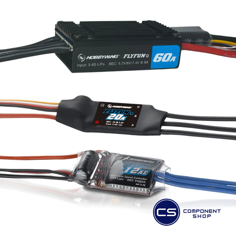 Brushless Motor Electronic Speed Controller ESC Aircraft , 12A/20A/30A/60A/120A - Image 1 of 1