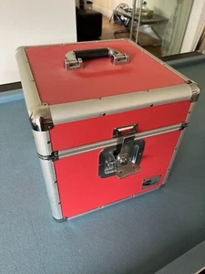 Neo Zilla Red 100 Vinyl LP 12" Record DJ Storage Aluminium Flight Carry Case - Photo 1/7