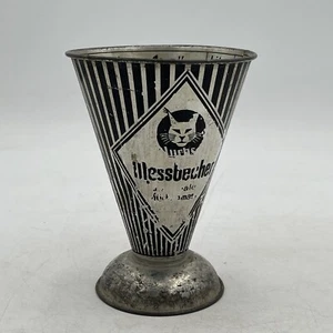 Luchs Messbecher Blech Messbecher Vintage Germany Das Ideale Kuchenmass mit Katze - Bild 1 von 9