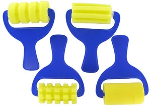 Fancy Pattern Foam Roller 4 Pieces 70 Mm - Picture 1 of 1