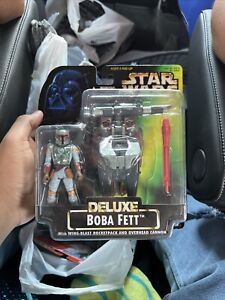 Star Wars: Power of the Force - Deluxe Boba Fett Rocketpack Action Figure - New