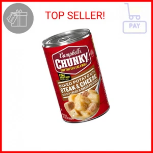 Campbell's Chunky Soup, Baked Potato with Steak and Cheese Soup, 18.8 Oz Can - Picture 1 of 2