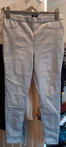 Denim Grey Skinny Jeans, pull on, size 16, VGC - Picture 1 of 2