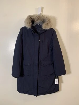 Ralph Lauren detachable hood down fill parka jacket dark navy NWT size L $360.00 - Image 1 of 4