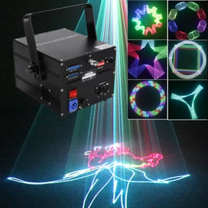 Proiettore Laser Scansione Animazione RGB Full Color 30W ILDA DJ Disco Club Luce Palco - Foto 1 di 14