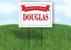 DOROTHY CONGRATULATIONS RED BANNER 18in x 24in Yard sign with Stand - Imagen 1 de 1