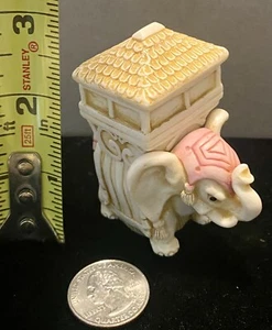 1997 SIAB England Elephant Mouse Surprise It’s A Box Signed Trinket 2 Layer - Picture 1 of 10