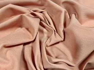 Super Soft Stretch Woven Twill Fabric, Per Metre - Plain - Salmon Pink - Picture 1 of 3