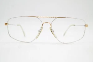 Vintage Brille Köln Optik 0315 Silber Gold Eckig Brillengestell eyeglasses - Picture 1 of 6