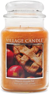 21.25 Oz Village Candle Warm Apple Pie Large Glass Apothecary Jar Scented Candle - Picture 1 of 11