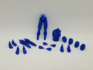Héroe Azul Hombre Blanco Escala 1:18 Piezas - Boss Fight Studio HACKS Armería de Vitruvio - Imagen 1 de 13