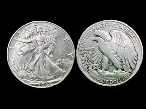 (QTY 10) 90% Walking Liberty - 1916 - 1947 - Random Years - Good Condition - Picture 1 of 6