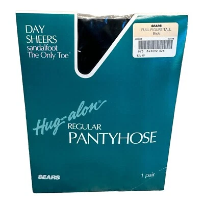 De colección Sears Hug-alon Day Sheers Pantimedias Negro Figura Completa Alta Foto 1 de 2