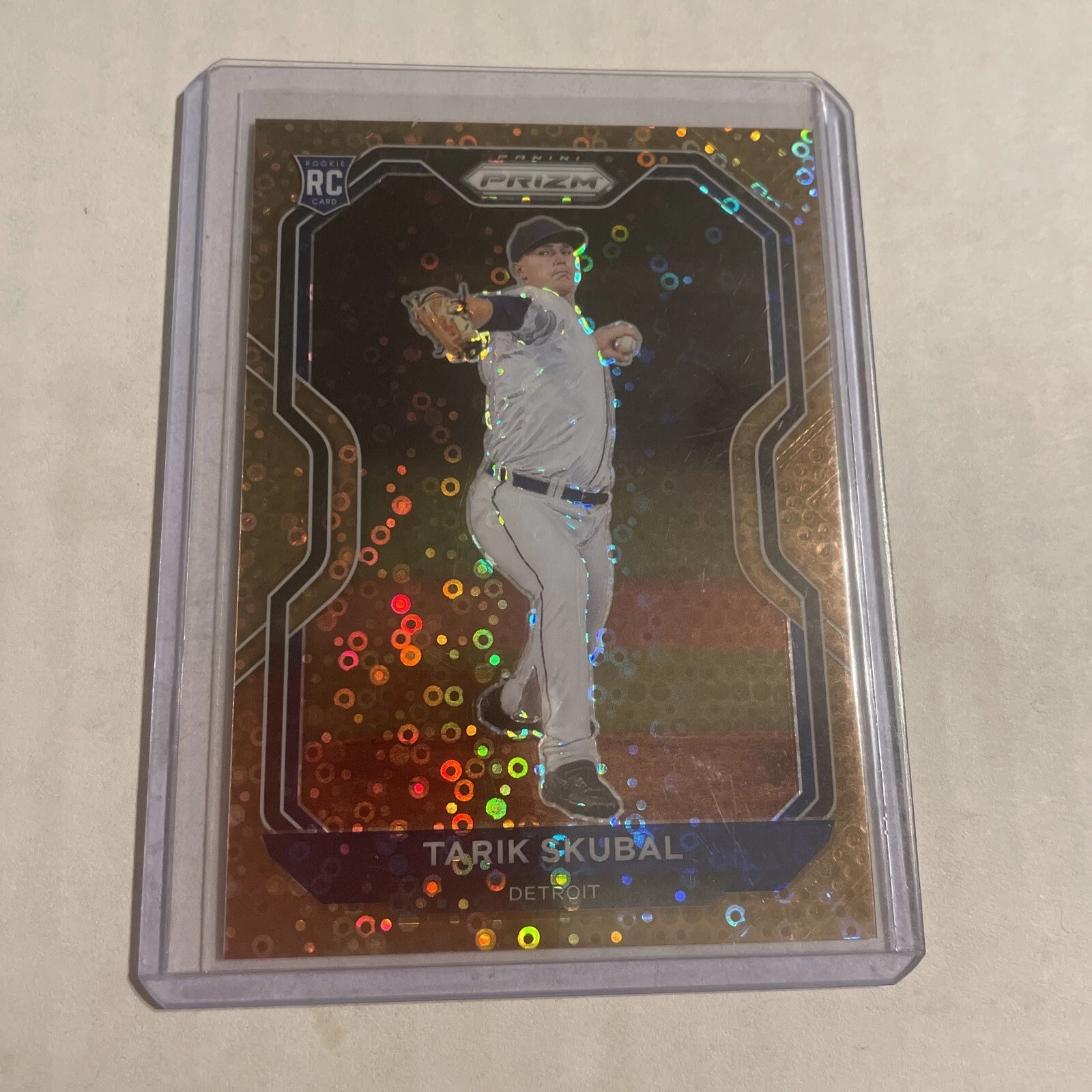 2021 Prizm Tier lll TARIK SKUBAL rookie Bronze Donut Circles 31/40 - Tigers #236
