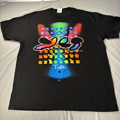 Camiseta De Colección Yes Concert Tour Talk 1994 Talla XL Negra Excelente Estado Foto 1 de 4