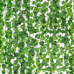 Paquete de 24 plantas colgantes de hojas de hiedra artificiales de 158 pies - Picture 1 of 12
