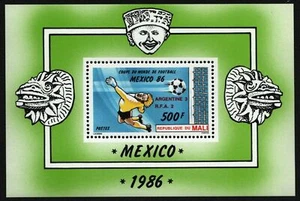 Malí 1986 - Mi-Nr. Bloque 27 ** - MNH - Fútbol / Fútbol - Imagen 1 de 1