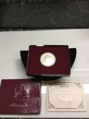 1982 George Washington 250th anniversary 90% silver coin box and paperwork￼ - Image 1 of 4