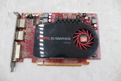 AMD FirePro V4800 1GB GDDR5 PCIe 2x Display Port 1x DVI Video Graphics Card - Image 1 of 2