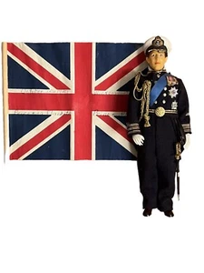 Vtg Unique Prince Charles Doll Peggy Nisbet &1951 Flag From Royal Visit Canada - Picture 1 of 14