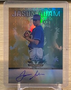 2011 Leaf Valiant Jason Adam RC Rookie Auto Rays