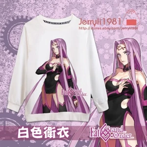 Fate/Grand Order Medusa Anime white Unisex Long sleeve sweat shirt Coat - Picture 1 of 3
