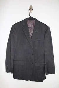 GRAY BROOKS BROTHERS 100% WOOL MADISON SUIT JACKET sz 40R pinstriped sport coat - Picture 1 of 5