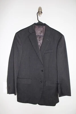 GRAY BROOKS BROTHERS 100% WOOL MADISON SUIT JACKET sz 40R pinstriped sport coat - Image 1 of 4