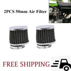 49/50/51mm Universal Motorcycle Air Filter Intake Cleaner Pod Adjustable Cone - Picture 1 of 12