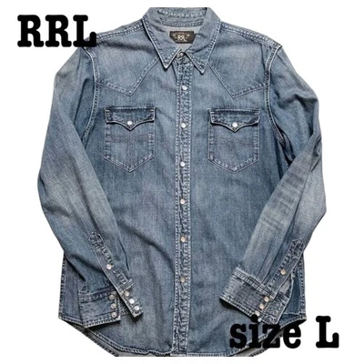 RRL Double RL Denim Western Shirt Size L Authentic Japanese Sought-After F/S - Image 1 of 4