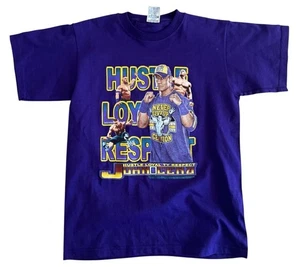 Vintage John Cena Wrestling Graphic T-Shirt Purple Youth Size Large  - Picture 1 of 3