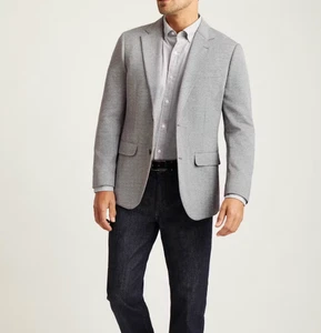 2024 BONOBOS Gray Sport Coat Suit Blazer 46R Wool - Picture 1 of 7