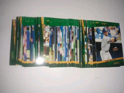 1993 Score Select Stat Leaders 70 Of The 90 Card Near Complete Baseball Set MLB - Image 1 of 4